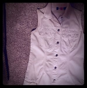 French Cuff white shirt dress.